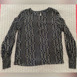 Banana Republic Chain Pattern Top - Size Small